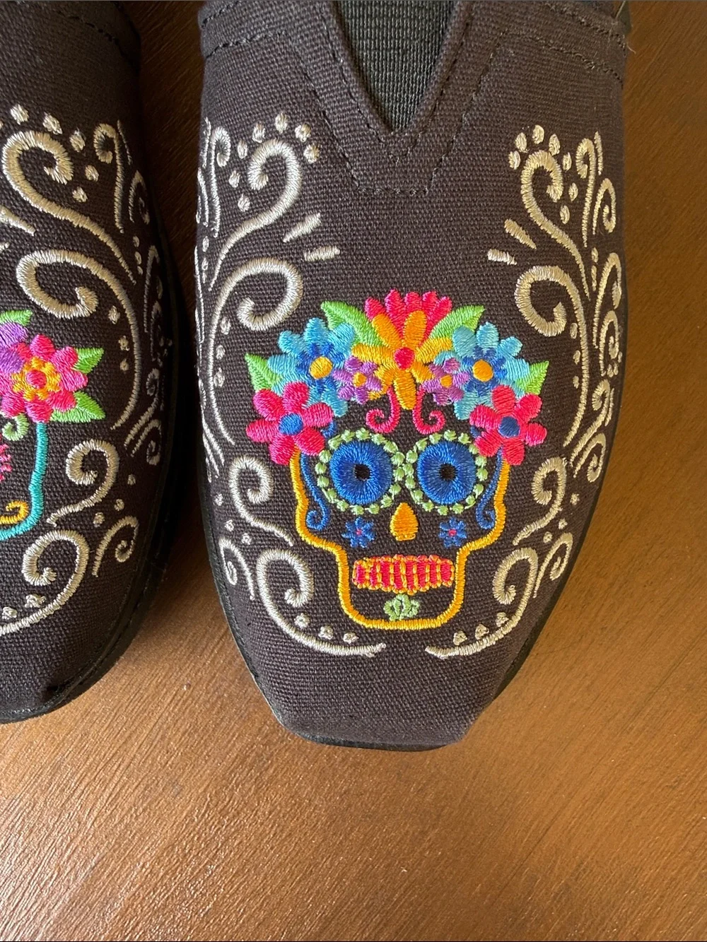 TOMS Alpargata Dia De Los  Muertos